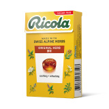利口乐（Ricola）瑞士进口零食润喉原味香草糖40g天然香草不含糖无糖