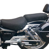 福雨路适于铃木悦酷GZ150-A GZ125HS GZ150-E风暴太子摩托车坐垫套蜂窝网防晒座包套