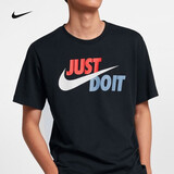 耐克（NIKE）男运动服户外训练跑步薄款休闲服圆领半袖宽松透气短袖T恤上衣 AR5007-010 XL