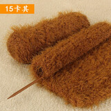 衣织都绣凤羽毛线团手工编织diy围巾线外套马甲长毛线珊瑚绒毛巾儿童宝宝绒毛线团 15卡其