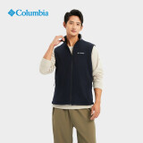 Columbia哥伦比亚户外抓绒衣男款加厚保暖防风纯色抓绒衣马甲背心AE1056 AE1056010 S