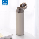 乐扣乐扣（LOCK&LOCK）缤纷弹跳盖保温杯水杯不锈钢杯316不锈钢学生男女便携随手杯 灰色-450ml