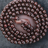 紫辰檀 《收藏级》爆星正宗印度小叶紫檀手串108颗高密老料文玩佛珠项链 收藏级小叶紫檀108颗0.8cm男女款