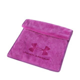 愚谷（yugu） 灿烂 安德玛运动毛巾吸汗健身房篮球跑步擦汗巾纯棉加长速干巾 紫色 网兜包装