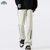 顶峰保罗（Dingfengbaoluo）美式户外休闲裤男秋季工装直筒登山冲锋长裤子机能DFK01杏色2XL