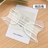 芊羽 莫兰迪一次性口罩V脸夏季薄款透气防晒宽耳带不勒耳女士成人 波浪形二层薄款【白色】30只独立包装