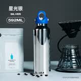 REVOMAX锐虎保温杯男士保冷杯单手开盖水杯瑞虎无螺纹车载大容量运动杯子 星光银592ml【316L内胆/免费刻字】
