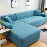 帕布（pabu）沙发套罩全包加厚玉米粒沙发套子全罩布艺皮沙发通用防滑保护罩 西湖蓝 三人（适用190-230cm长度）单件