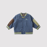 巴厘小猪（BALIPIG）男童棒球服外套冬季儿童加绒加厚保暖外出棉服三防上衣男宝宝外衣 尼加拉蓝 100 cm