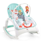费雪（Fisher-Price）婴儿多功能轻便摇椅 新生儿哄睡安抚摇床满月礼物 多功能轻便摇椅薄荷绿款HJC49