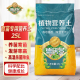 德沃多肥料育苗专用植物营养土25L园艺绿植花土壤花土种植土复合有机基质土