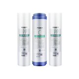 金欧佳净水器滤芯前置炭10英寸PP棉滤芯适用于美的MRO101-5 101A-5 MRO102-5 PP+前置+PP(前三级)