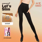 Let's slim丝袜韩国压力袜美腿塑形加厚防勾丝春秋款压力连裤袜打底袜女黑色 800M黑色连袜(-5~10度) 1双 均码