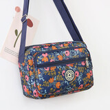 帝行（DIXING）包包女妈妈零钱钥匙手机斜挎多层小布包中老年买菜单肩帆布包 浆果花