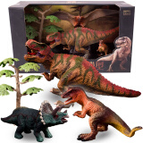 过凡（GUOFAN）儿童恐龙玩具大号霸王龙侏罗纪动物软胶仿真模型翼龙特暴龙三角龙礼盒装3-10周岁生日礼物