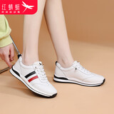 红蜻蜓休闲鞋女舒适INS潮运动小白鞋女时尚轻便单鞋女C02200021 白色37