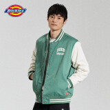dickies 夹克 时尚宽松休闲棒球服外套 男女情侣运动11147 常春藤绿 S