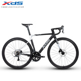 喜德盛（xds）公路自行车RS360 油碟刹16速 桶轴 X6铝合金隐藏内走线车架 黑银 700C*510（推荐身高175-185）