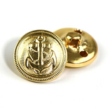 居佳乐（jujiale）金属纽扣装饰铜扣子圆形复古百搭男女西装西服大衣牛仔裤衣服扣子 金色 21mm（6颗装）