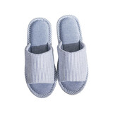 merdor拖鞋 可爱亲子儿童拖鞋 夏季室内情侣防滑软底家居拖鞋 春秋四季地板拖鞋男女士 蓝色-棉布底 L(40-41)