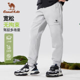 骆驼 童装儿童冲锋裤秋冬户外登山防风软壳男女童加绒长裤 DR32263864