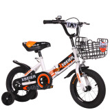 XBEIER   儿童自行车男女小孩单车可折叠2-10岁宝宝童车脚踏车 普通辅助轮折叠款白色 12寸适合80-1米身高