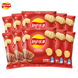 乐事（Lay's）薯片小包装12g多口味原切膨化食品整箱办公室零食大礼包休闲食品 【5包】烧烤味12g