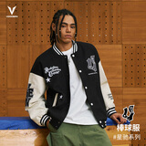 维动（VEIDOORN）飞行员棒球服夹克男秋装星驰夹克男同款春秋新款外套休闲外套 极夜黑 XL