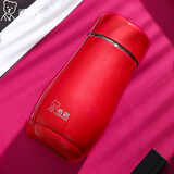 希诺保温杯子304不锈钢真空杯带盖便携时尚女士小巧可爱公主水杯 XN-9638红色 300ml