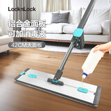 乐扣乐扣拖把加大铝合金平板拖家用一拖净2024新款懒人免手洗墩布