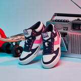 PONY/波尼中低帮滑板鞋ATop时尚男运动透气板鞋韩版硫化休闲鞋 藏青（女） 39