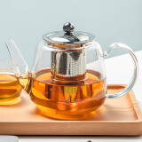 忆壶茶（YI HU TEA）茶壶玻璃泡茶壶耐高温煮茶壶加厚烧水茶具带过滤茶水壶杯子大容量 时光壶单壶900ml