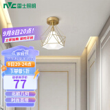 雷士（NVC） 餐厅灯 北欧灯具 铁艺吧台餐吊灯 工业风现代简约创意灯具餐厅灯 北欧几何 燕巢镂空【带7瓦光源】