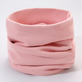 纯棉脖套男女士秋冬季防寒护颈套围脖冬季保暖假领子套头围巾百搭 粉色 双层棉