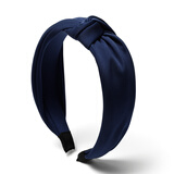 明夫人发箍韩版简约宽边布艺头饰发卡子头箍发夹发带日韩发饰品淑女百搭 蓝色