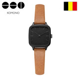 科摩诺(克莫诺)手表女士学生石英表腕表时尚简约3.8节日送女友方形表盘 KOM-W4250(炫黑)