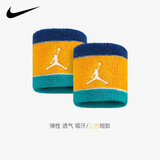 耐克新款运动护腕 篮球网球羽毛球运动吸汗加长毛巾护腕  男女 两只装 DV4207-465 JORDAN短款护腕 均码