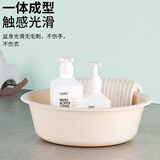 茶花塑料盆 大号洗脸盆 学生宿舍洗衣服洗脚足浴盆 33cm