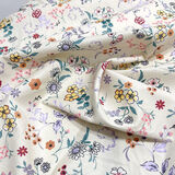 3号馆春季新款 纯棉布料 田园小碎花 斜纹印花布儿童床单手工全棉布料 藤蔓米色-1.6米宽一米价 一米 多拍不裁开