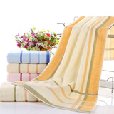 纯棉加厚长毛巾加长款40*90cm运动吸汗吸水柔软健身房冲凉长条 1082黄色40*90cm 150g