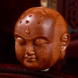 盘道橄榄核单籽 小僧印尼大核静思罗汉 手球橄榄核雕文玩男士手把件  吊坠款-1颗3.8*3.5cm