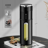 ONEDAY男士玻璃泡茶杯2025新款一键开盖高级男生防摔爆茶水分离杯便携 经典黑 防摔防烫+商务简约420ml