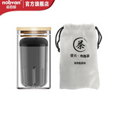 诺百纷 磁弹杯茶仓配件 三、四*代 黑色大茶仓玻璃罐套装