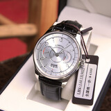 罗宾尼（LOBINNI）【品质严选】高档男士手表全自动机械表商务休闲防水腕表时尚品牌 白壳白面黑皮 