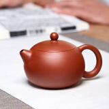 万壶园紫砂壶泡茶壶宜兴原矿全紫砂手工茶具套装倒把西施壶小品杯泡茶器 朱泥单壶200ml