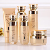 山口润美黄金燕窝护肤品套装礼盒精华补水保湿控油提亮肤色植物化妆品套装 六件套【洁面乳水乳霜眼霜精华】