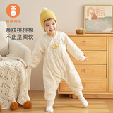 微狮牧尼婴儿棉服秋冬季新生儿保暖哈衣宝宝三层夹棉棉袄外出冬装