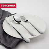 tescoma不锈钢全套西餐餐具 西餐刀叉勺三件套 牛排刀叉 刀叉勺3件套（中）