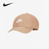 耐克（NIKE） 帽子 网球帽子男女户外运动帽高尔夫遮阳帽可调节鸭舌帽 卡其色913011-247