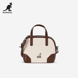 KANGOL官方新款贝壳包女时尚百搭休闲手提包学院风斜挎包 咖啡棕